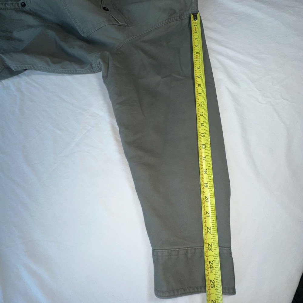 LEVIS Men's XXL Green/Gray Ripstop Sherpa Fleece Lined Shacket Shirt Jacket‎ - Picture 10 of 16